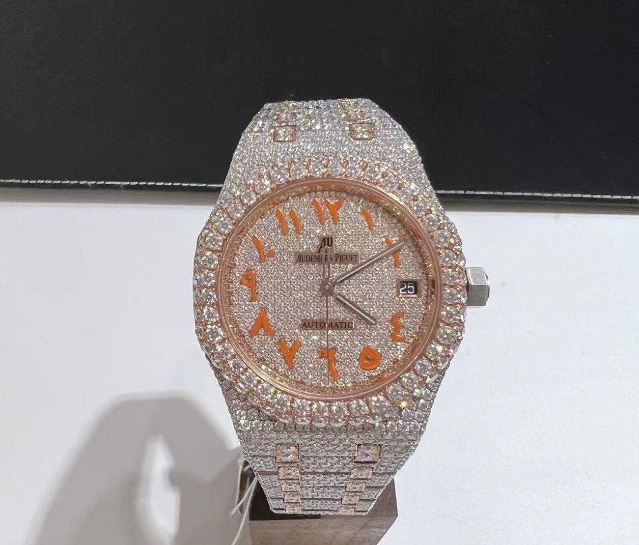 Audemars Piguet Moissanite Diamond Iced Out Bust Down Watch (Pass Diamond Tester)
