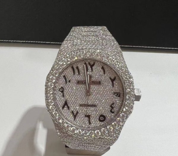 Audemars Piguet Moissanite Diamond Iced Out Bust Down Watch (Pass Diamond Tester)