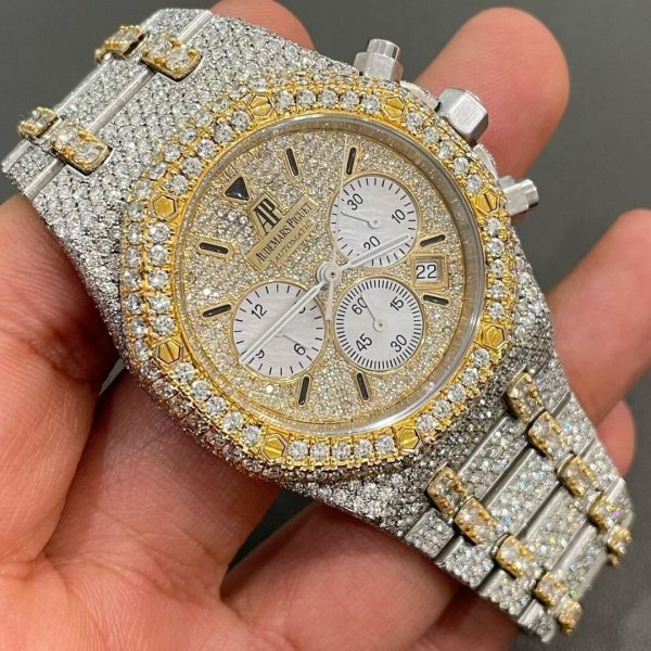 Audemars Piguet Moissanite Diamond Iced Out Bust Down Watch (Pass Diamond Tester)