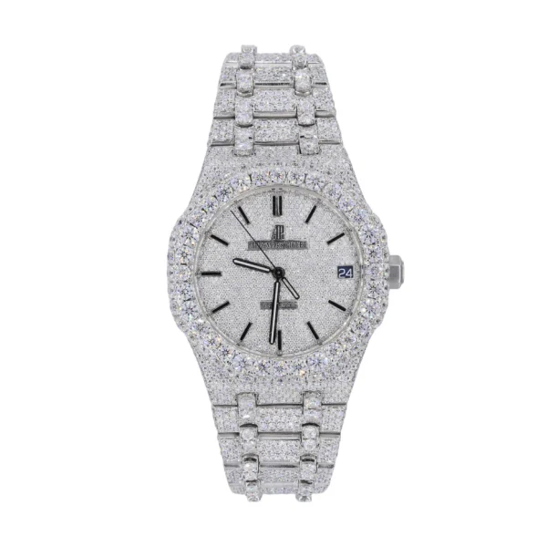 Audemars Piguet Moissanite Replica Stainless Steel 41MM 25CT Watch